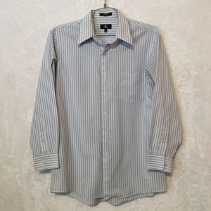Calvin Klein Casual Dress Shirt Size L, Striped.